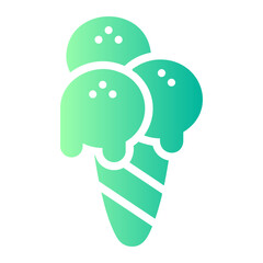 ice cream Gradient icon