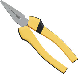 3D Render Needle Nose Pliers Tools