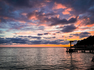 sunset at the beach