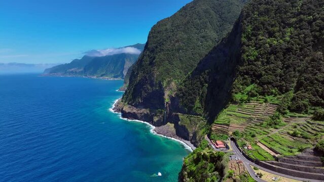 Mountainous Coastal View of Madeira