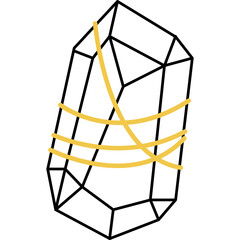 Crystal Line Art Element-06