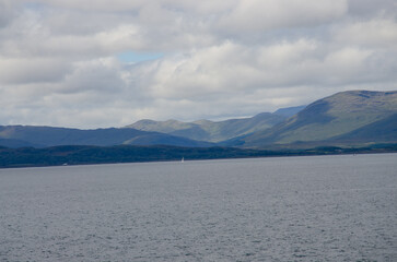 Landscape with water and clouds