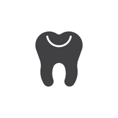 Tooth fillings vector icon