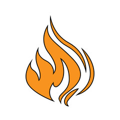 Fire icon vector. flames illustration sign. light sign or symbol.