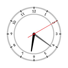 clock face icon black and white transparent background