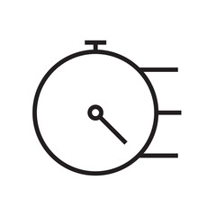 clock face icon black and white transparent background