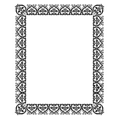 colorful classic ornamental frame vector, vintage design.