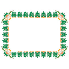 colorful classic ornamental frame vector, vintage design.