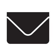 Inbox Icon, Email Symbol, Chat Message Icon Black Transparent Background