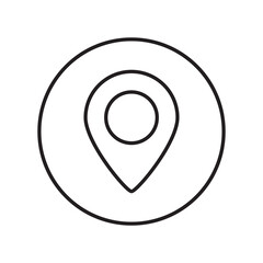 Location flat Icon, GPS Pointer Icon, Map Locator Sign, Pin location Vector, Colored Pin Point Transparent Background