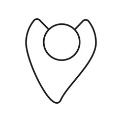 Location flat Icon, GPS Pointer Icon, Map Locator Sign, Pin location Vector, Colored Pin Point Transparent Background