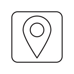 Location flat Icon, GPS Pointer Icon, Map Locator Sign, Pin location Vector, Colored Pin Point Transparent Background