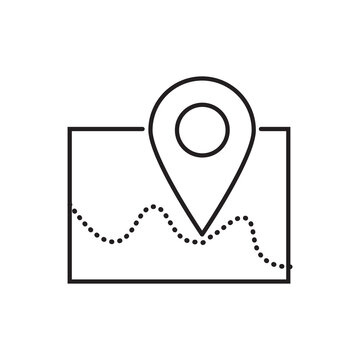 Location flat Icon, GPS Pointer Icon, Map Locator Sign, Pin location Vector, Colored Pin Point Transparent Background