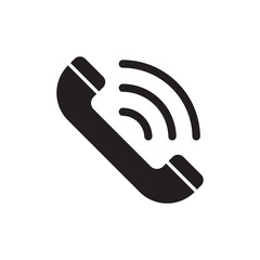 Telephone Call Icon Black and White Phone Call Accept Button,Telephone Logo Icon, Green Incoming Telephone Call Transparent Background - obrazy, fototapety, plakaty