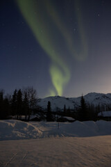 Northen Lights over Wiseman, Alaska