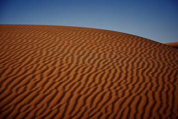 Sand dunes in the Sahara Desert, Merzouga, Morocco