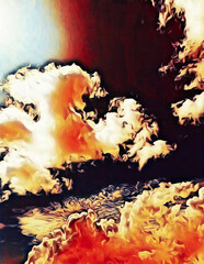 Abstract watercolour background with colorful textured template, seamless pattern, graphic design illustration wallpaper, digital art poster 