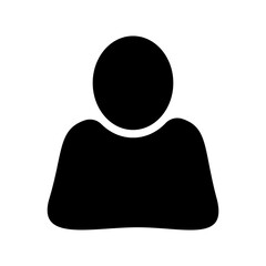 profile icon, avatar icon, user icon, person icon outline black and white on transparent background