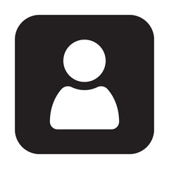 profile icon, avatar icon, user icon, person icon outline black and white on transparent background