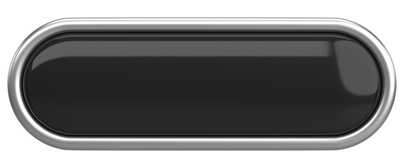 3D button. Empty button. 3D illustration.