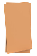 3D note paper. Sticky note. 3D illustration.