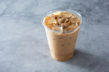 A view of a cup of Vietnamese coffee.