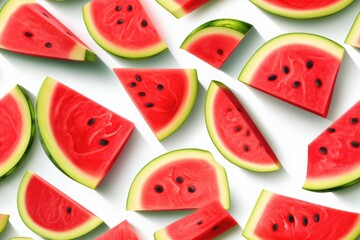 Watermelon Slices Seamless Texture Pattern Tiled Repeatable Tessellation Background Image