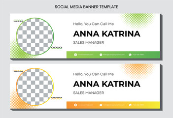 Minimalist Social Media Banner template