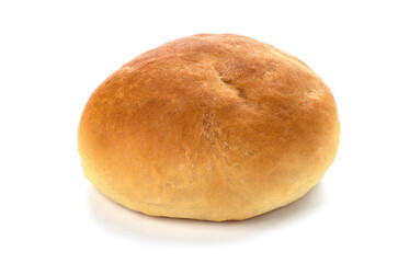bread rolls on white background
