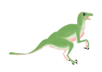 緑の可愛い恐竜
