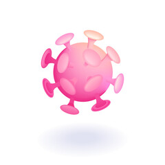 Isometric 3D icon Diagnose checking coronavirus or covid-19 testing result. Cartoon minimal style. Vector for website
