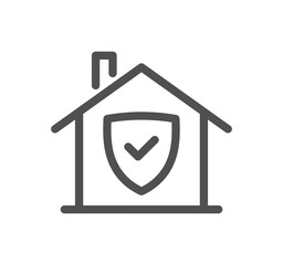 Insurance related icon outline and linear symbol.