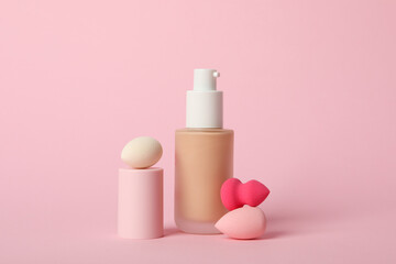 Concept of cosmetic and make up - foundation