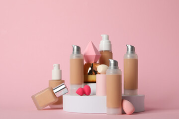 Concept of cosmetic and make up - foundation