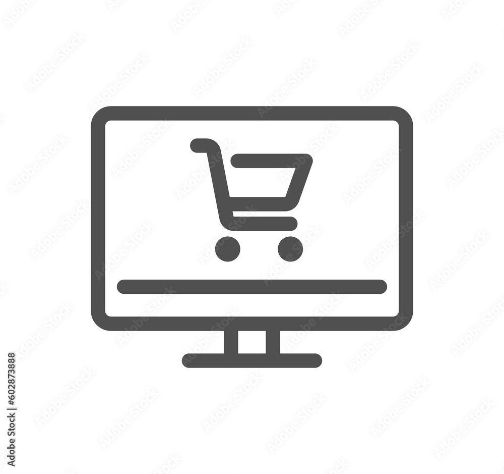 Aufkleber search engine optimization related icon outline and linear symbol.