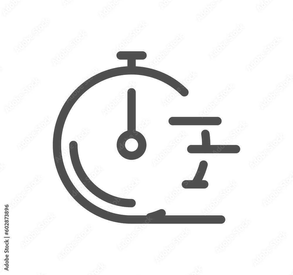 Poster search engine optimization related icon outline and linear symbol.