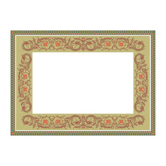 frame ornament in modern vintage style