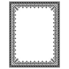 frame ornament in modern vintage style