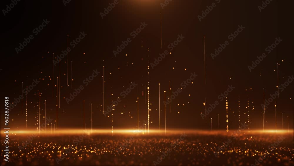 Wall mural shimmering gold particle background - golden dust animation - sparkling dust