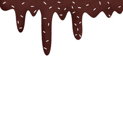 melted chocolate dripping
