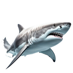 shark isolated on white