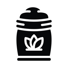 fertilizer glyph icon illustration vector graphic