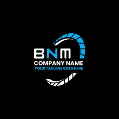 BNM letter logo creative design with vector graphic, BNM simple and modern logo. BNM luxurious alphabet design   © MdAminul