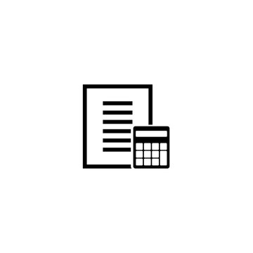 recommend clip art: Tax calculator icon isolated on white background 