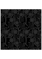 Black and white abstract points seamless pattern