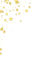 Magic stars vector overlay.  Gold stars scattered
