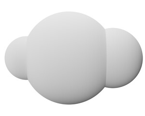 White 3d clouds,3D illustration