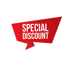 Label special discount, Red label