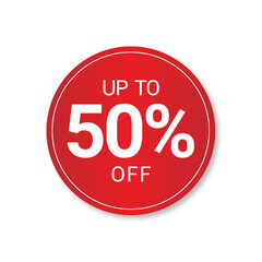 red sale button