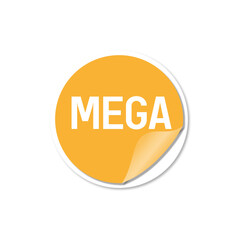 set of stickers, Yellow mega sale